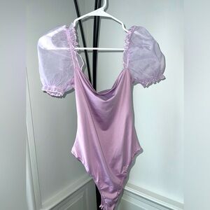💜💜 princess polly puff sleeve bodysuit 💜💜 NEVER WORN